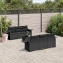 7-teiliges Garten-Essset und schwarze Kissen aus synthetischem Rattan von , Gartensets - Ref: Foro24-3252242, Preis: 666,65 €...