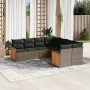 8-piece garden sofa set and gray synthetic rattan cushions by , Garden sets - Ref: Foro24-3260639, Price: 568,59 €, Discount: %