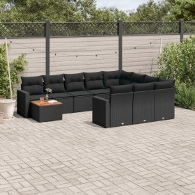 11-piece garden sofa set and black synthetic rattan cushions by , Modular outdoor sofas - Ref: Foro24-3224305, Price: 633,99 ...