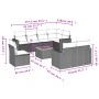 8-piece garden sofa set and black synthetic rattan cushions by , Garden sets - Ref: Foro24-3224214, Price: 575,52 €, Discount: %