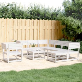 Garden furniture set 8 pieces solid white pine wood by , Garden sets - Ref: Foro24-3216941, Price: 726,99 €, Discount: %