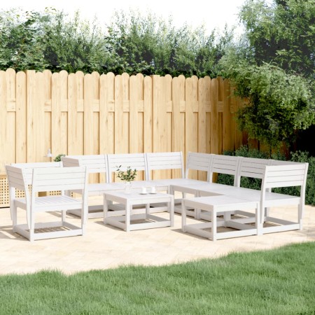 Garden furniture set 8 pieces solid white pine wood by , Garden sets - Ref: Foro24-3216941, Price: 728,87 €, Discount: %