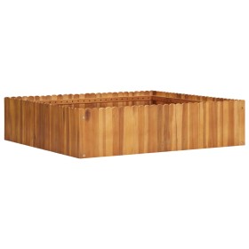 Arriate de madera maciza de acacia 100x100x25 cm de vidaXL, Maceteros y jardineras - Ref: Foro24-45922, Precio: 80,99 €, Desc...