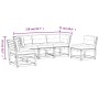 Douglas 5-piece garden sofa set with solid wood cushions by , Garden sets - Ref: Foro24-3216983, Price: 494,84 €, Discount: %