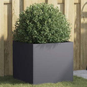 Anthracite cold rolled steel planter 42x40x39 cm by , Pots and planters - Ref: Foro24-841551, Price: 62,88 €, Discount: %