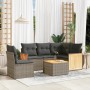 6-teiliges Gartenmöbel-Set und graue synthetische Rattankissen von , Gartensets - Ref: Foro24-3260065, Preis: 425,69 €, Rabat...