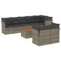 9-piece garden furniture set and gray synthetic rattan cushions by , Garden sets - Ref: Foro24-3223736, Price: 574,57 €, Disc...