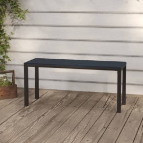 Garden bench steel and black WPC 110 cm by , garden benches - Ref: Foro24-317141, Price: 98,99 €, Discount: %