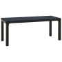 Garden bench steel and black WPC 110 cm by , garden benches - Ref: Foro24-317141, Price: 93,97 €, Discount: %