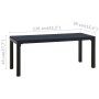 Garden bench steel and black WPC 110 cm by , garden benches - Ref: Foro24-317141, Price: 93,97 €, Discount: %