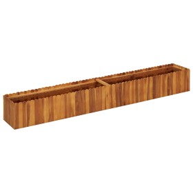 Arriate elevado de madera maciza de acacia 200x30x25 cm de vidaXL, Maceteros y jardineras - Ref: Foro24-45920, Precio: 126,99...