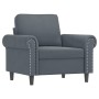 Sofagarnitur mit 3 Stück dunkelgrauen Samtkissen von , Sofas - Ref: Foro24-3202191, Preis: 758,52 €, Rabatt: %