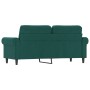 Dunkelgrünes 2-Sitzer-Sofa aus Samt, 140 cm von , Sofas - Ref: Foro24-359531, Preis: 238,99 €, Rabatt: %