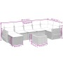 Set aus 8-teiligen Gartensofas und Kissen Kunstrattan schwarz von , Gartensets - Ref: Foro24-3257441, Preis: 516,99 €, Rabatt: %