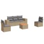 Garden sofa set with 6-piece synthetic rattan beige cushions by , Garden sets - Ref: Foro24-3257718, Price: 461,26 €, Discoun...