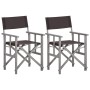 Director's chairs, 2 units, solid acacia wood by vidaXL, Garden chairs - Ref: Foro24-45950, Price: 135,99 €, Discount: %