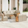 Set mit 9 Gartensofas mit beigen Kissen aus synthetischem Rattan von , Gartensets - Ref: Foro24-3260252, Preis: 720,60 €, Rab...