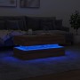 Mesa de centro con luces LED marrón roble 90x50x40 cm de , Mesas de centro - Ref: Foro24-839867, Precio: 104,63 €, Descuento: %