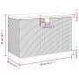 Acacia wood and grey rattan garden storage box 80x40x48 cm by , Outdoor storage boxes - Ref: Foro24-366283, Price: 140,59 €, ...