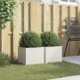 2 units of cold-rolled white steel planters 32x30x29 cm by , Pots and planters - Ref: Foro24-841538, Price: 53,82 €, Discount: %