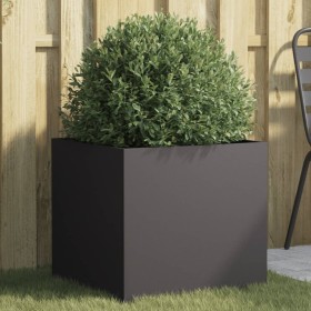 Black cold rolled steel planter 49x47x46 cm by , Pots and planters - Ref: Foro24-841559, Price: 62,75 €, Discount: %