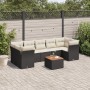 Set aus 8-teiligen Gartensofas und Kissen Kunstrattan schwarz von , Gartensets - Ref: Foro24-3223508, Preis: 521,87 €, Rabatt: %