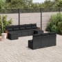 Set Gartensofas 10 Stück Kissen synthetisches Rattan schwarz von , Gartensets - Ref: Foro24-3260466, Preis: 591,69 €, Rabatt: %