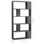 Glossy gray shelving/space divider 80x24x159 cm by vidaXL, Bookcases and shelves - Ref: Foro24-800107, Price: 71,99 €, Discou...