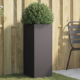 Jardinera de acero laminado en frío negro 32x29x75 cm de , Maceteros y jardineras - Ref: Foro24-841571, Precio: 113,99 €, Des...