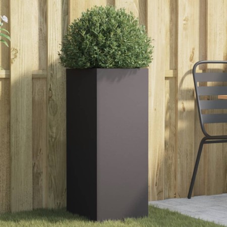 Jardinera de acero laminado en frío negro 32x29x75 cm de , Maceteros y jardineras - Ref: Foro24-841571, Precio: 82,79 €, Desc...