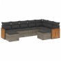 9-teiliges Gartenmöbel-Set und Kissen synthetisches Rattangrau von , Gartensets - Ref: Foro24-3260625, Preis: 559,99 €, Rabat...