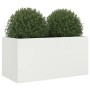 Jardinera de acero laminado en frío blanco 62x30x29 cm de , Maceteros y jardineras - Ref: Foro24-841590, Precio: 45,68 €, Des...