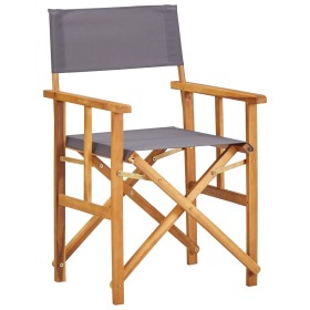 Silla de director madera maciza de acacia de vidaXL, Sillas de jardín - Ref: Foro24-45951, Precio: 61,04 €, Descuento: %