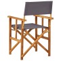 Silla de director madera maciza de acacia de vidaXL, Sillas de jardín - Ref: Foro24-45951, Precio: 61,99 €, Descuento: %