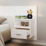 Mesitas de noche de pared 2 unidades blancas de vidaXL, Mesitas de noche - Ref: Foro24-811008, Precio: 93,99 €, Descuento: %