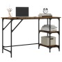 Metal and wood smoked oak engineering desk 120x50x75 cm by , Desks - Ref: Foro24-845323, Price: 67,93 €, Discount: %