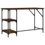 Metal and wood smoked oak engineering desk 120x50x75 cm by , Desks - Ref: Foro24-845323, Price: 67,93 €, Discount: %