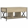 Mesa de centro madera ingeniería metal roble Sonoma 100x55x50cm de , Mesas de centro - Ref: Foro24-845337, Precio: 114,65 €, ...