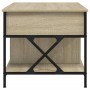 Mesa de centro madera ingeniería metal roble Sonoma 100x55x50cm de , Mesas de centro - Ref: Foro24-845337, Precio: 114,65 €, ...