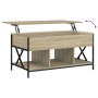 Mesa de centro madera ingeniería metal roble Sonoma 100x55x50cm de , Mesas de centro - Ref: Foro24-845337, Precio: 114,65 €, ...