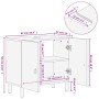 Armario de lavabo para baño madera maciza de acacia 62x33x58 cm de , Tocadores de baño - Ref: Foro24-358231, Precio: 141,69 €...