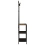 Solid mango wood and iron coat rack 90x35x180 cm by , Hat and coat racks - Ref: Foro24-358568, Price: 114,65 €, Discount: %