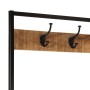 Solid mango wood and iron coat rack 90x35x180 cm by , Hat and coat racks - Ref: Foro24-358568, Price: 114,65 €, Discount: %