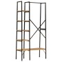 Solid wood and iron clothes rack with wheels, 90x40x190 cm, made of mango wood. by , Hat and coat racks - Ref: Foro24-358577,...