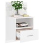 Mesitas de noche de pared 2 unidades blancas de vidaXL, Mesitas de noche - Ref: Foro24-811008, Precio: 93,99 €, Descuento: %