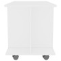 White engineered wood TV cabinet with wheels 80x40x45 cm by vidaXL, TV Furniture - Ref: Foro24-800189, Price: 55,71 €, Discou...