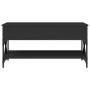 Engineered wood and black metal coffee table 100x50x50 cm by , Coffee table - Ref: Foro24-845356, Price: 80,57 €, Discount: %