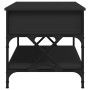 Engineered wood and black metal coffee table 100x50x50 cm by , Coffee table - Ref: Foro24-845356, Price: 80,57 €, Discount: %