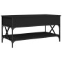 Engineered wood and black metal coffee table 100x50x50 cm by , Coffee table - Ref: Foro24-845356, Price: 80,57 €, Discount: %