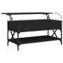 Mesa de centro madera de ingeniería y metal negro 100x50x50 cm de , Mesas de centro - Ref: Foro24-845356, Precio: 80,99 €, De...